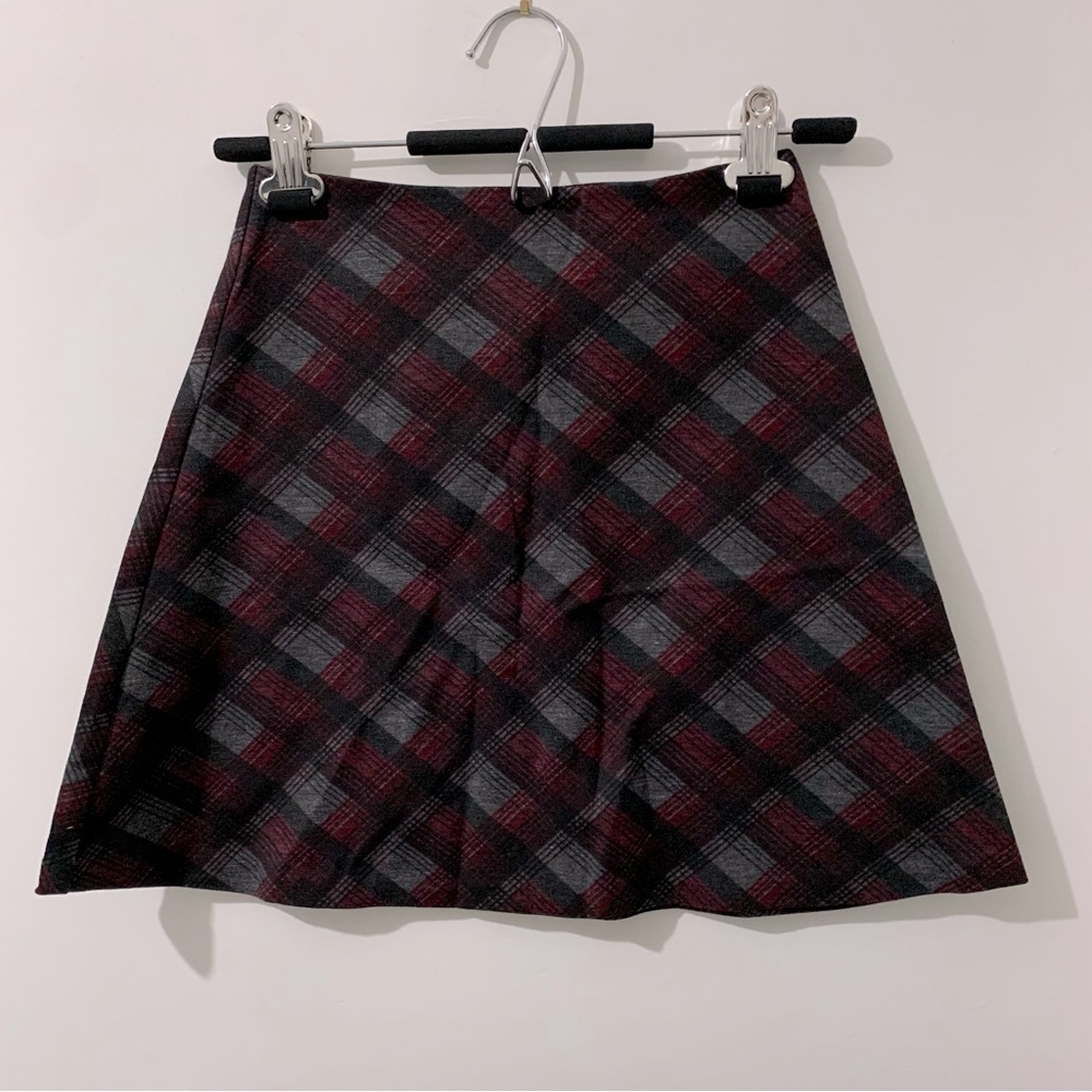 NWOT DESIGN LAB PLAID MINI SKIRT